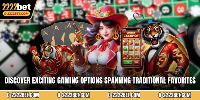 Discover exciting gaming options spanning traditional favorites to innovative 