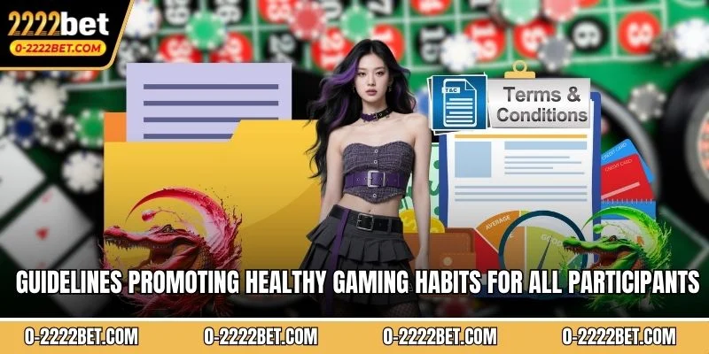 Guidelines promoting healthy gaming habits for all participants