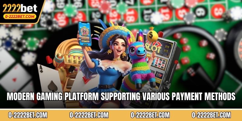 Modern gaming platform supporting various payment methods and instant transaction 