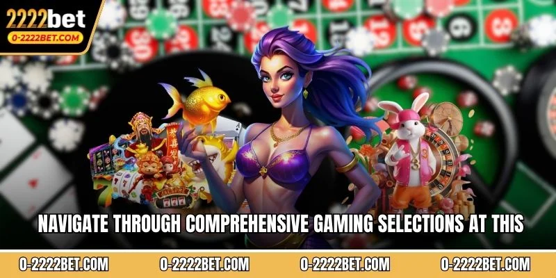 Navigate through comprehensive gaming selections at this entertainment destination