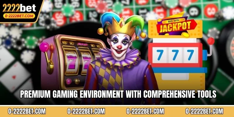 Premium gaming environment with comprehensive tools and supportive community features