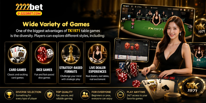 Wide Variety of Games