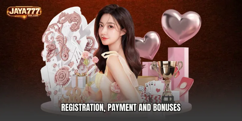 Registration, Payment and Bonuses