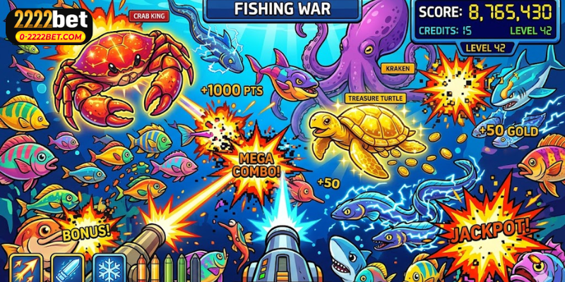Fishing War is an arcade-style shooting game